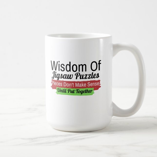 Wisdom of a Jigsaw Puzzle Mug (Right)