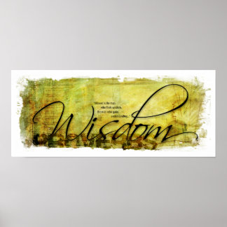 Wisdom of Proverbs Poster