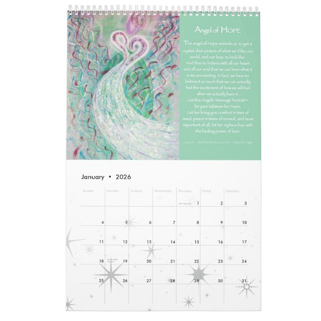 Wisdom of the Angels 2015 Calendar (Jan 2026)