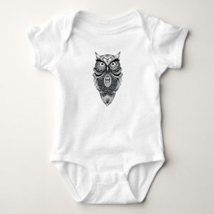 Wisdom Of The Owl King Baby Bodysuit