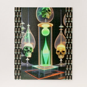 Wisdom of the Skulls - AI Fantasy Art Print Sci-Fi Jigsaw Puzzle