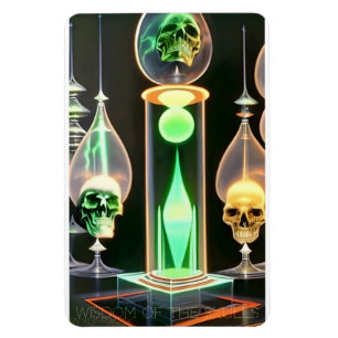 Wisdom of the Skulls - AI Fantasy Art Print Sci-Fi Magnet