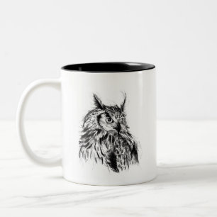 Wisdom Owl Two-Tone Coffee Mug