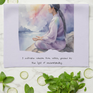 Wisdom Positive Affirmation Tea Towel