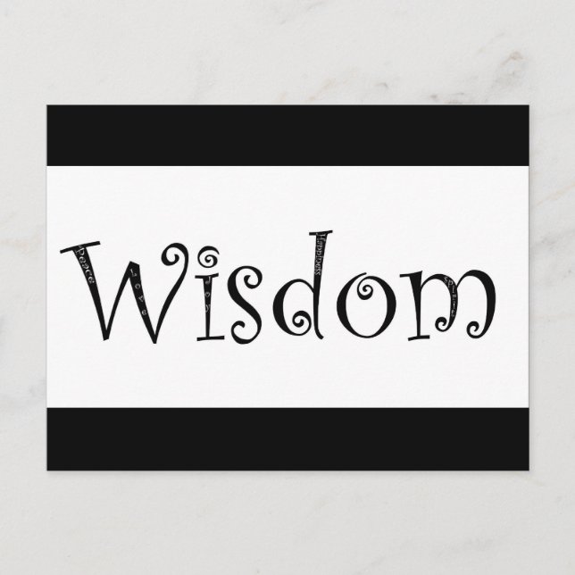 Wisdom Postcard (Front)