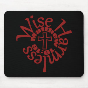 Wise And Harmless - Divine Wisdom Scriptures Mouse Mat
