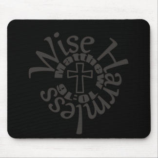 Wise And Harmless - Divine Wisdom Scriptures Mouse Mat