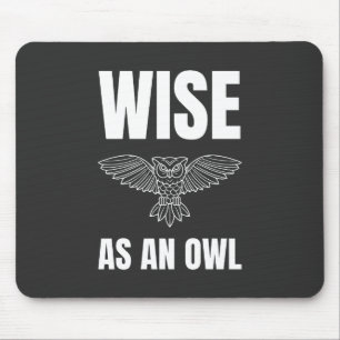 Wise as an Owl Mouse Mat