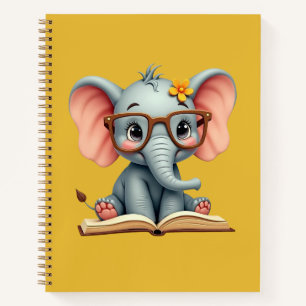 Wise Baby Elephant Notebook