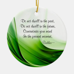 Wise Buddha Quotes Abstract Christmas Ornament