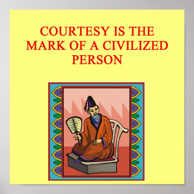 wise chinese proverb poster (Front)