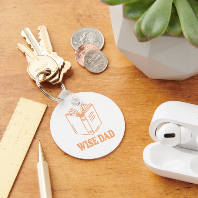 Wise Dad Book Key Ring (Desk)