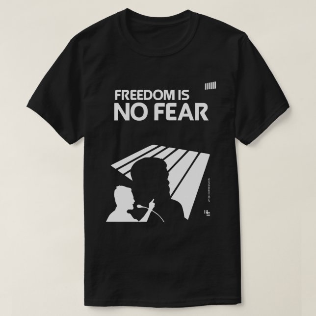 Wise Expression FREE UMAR KHALID T-shirt  (Design Front)