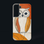 Wise Gaze Owl Phone Case<br><div class="desc">With wide, curious eyes and warm earthy tones, this abstract owl design adds a playful yet wise energy to your phone.</div>