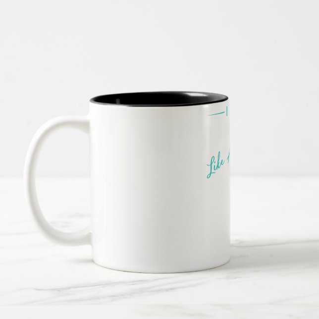 Wise Kick Maestro: Keep Up with My Hilariously Sur Two-Tone Coffee Mug (Left)