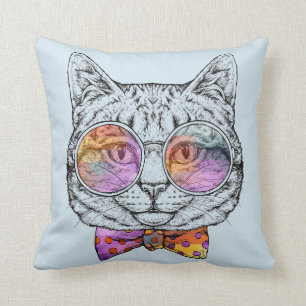Wise Kitty Kat Cushion