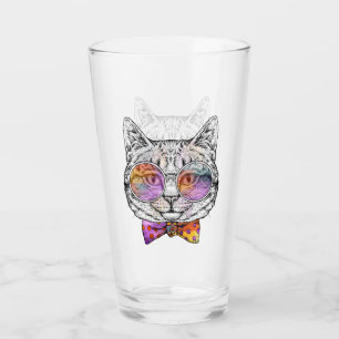 Wise Kitty Kat Glass