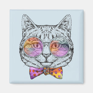 Wise Kitty Kat Magnet