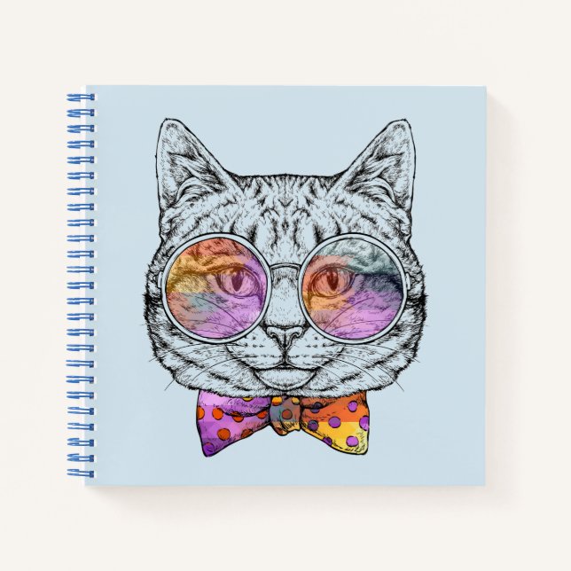 Wise Kitty Kat Notebook (Front)