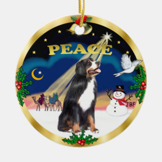 Wise Men - Bernese Mountain Dog Ceramic Tree Decoration