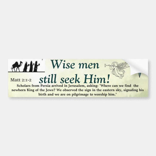 Wise Men Bumper Sticker (Front)