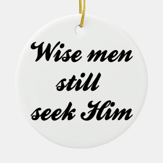 Wise Men Ceramic Tree Decoration (Front)