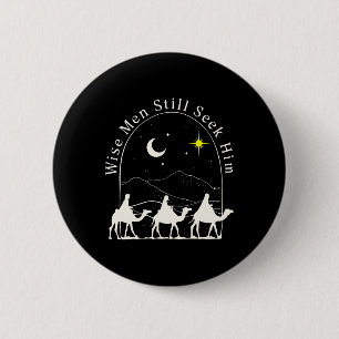 Wise Men Christian Christmas Jesus Nativity Scene 6 Cm Round Badge