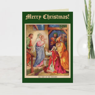 Wise Men Christmas Card, with Bible Verse Holiday Card