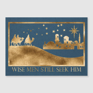 Wise Men Christmas Magnet Card