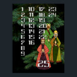 Wise Men Countdown to Christmas Advent Calendar Poster<br><div class="desc">The kids will love colouring in each day on this advent calendar poster with its Christmas tree branches and its Three Wise Men dressed in richly coloured clothes!</div>