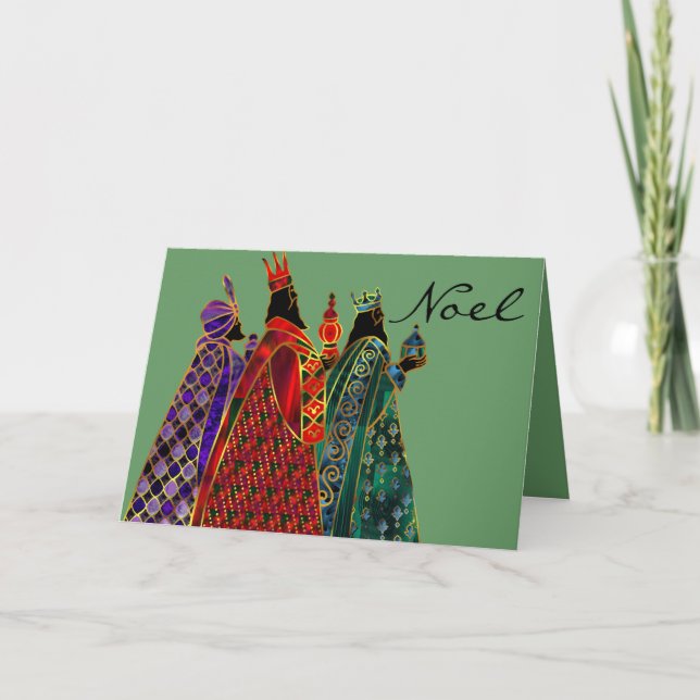 Wise Men Holiday Greeting Card (Front)