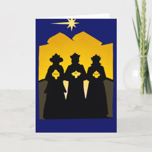 Wise Men Nativity Christmas Greeting Card