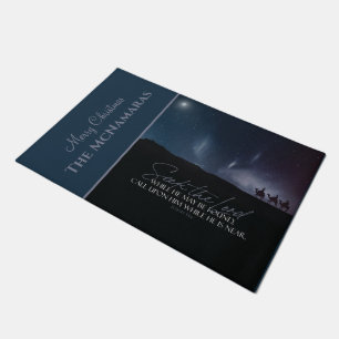 WISE MEN Nativity Scripture Christmas Personalised Doormat