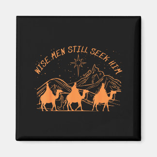 Wise Men Seek Him Christian Christmas Jesus Design Magnet