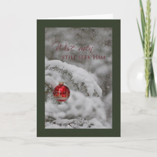 Wise men seek Him Holiday Card