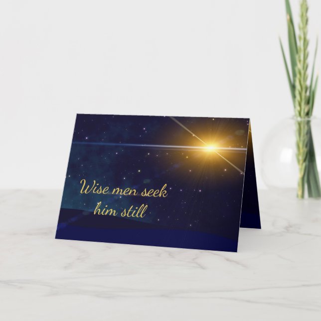 Wise Men Seek Him Still Christmas Card (Front)