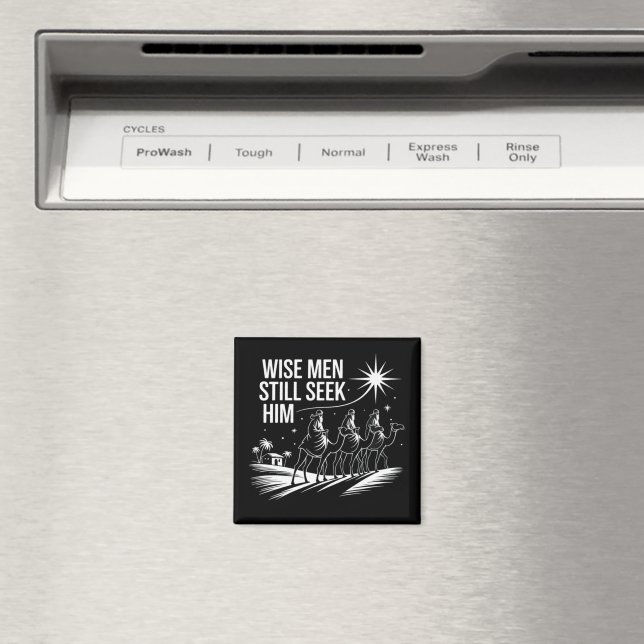 Wise Men Still Seek Him Christian Christmas Jesus Magnet (In Situ (Dishwasher))