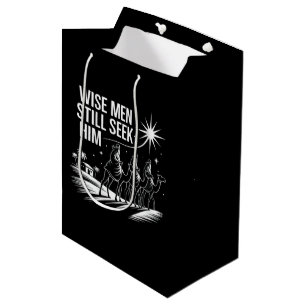 Wise Men Still Seek Him Christian Christmas Jesus Medium Gift Bag