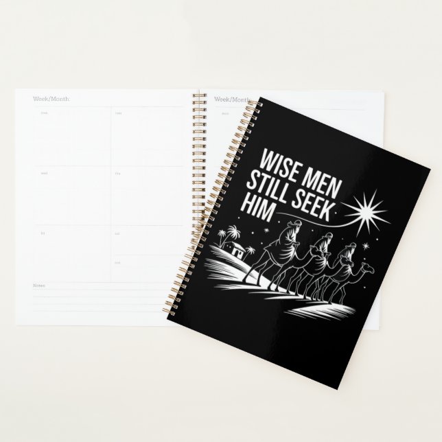 Wise Men Still Seek Him Christian Christmas Jesus Planner (Display)