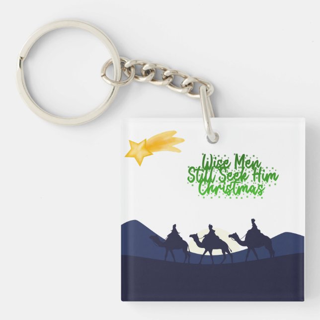 Wise Men Still Seek Him Christmas Key Ring (Front)