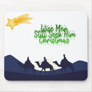 Wise Men Still Seek Him Christmas Mouse Mat