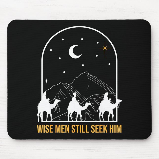 Wise Men Still Seek Him Nativity Scene Christian C Mouse Mat (Front)