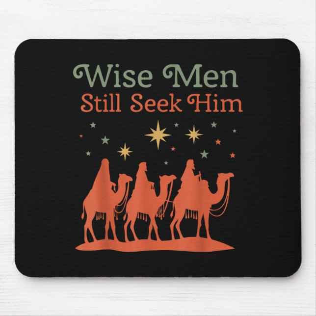 Wise Men Still Seek Him Nativity Scene Christian C Mouse Mat (Front)