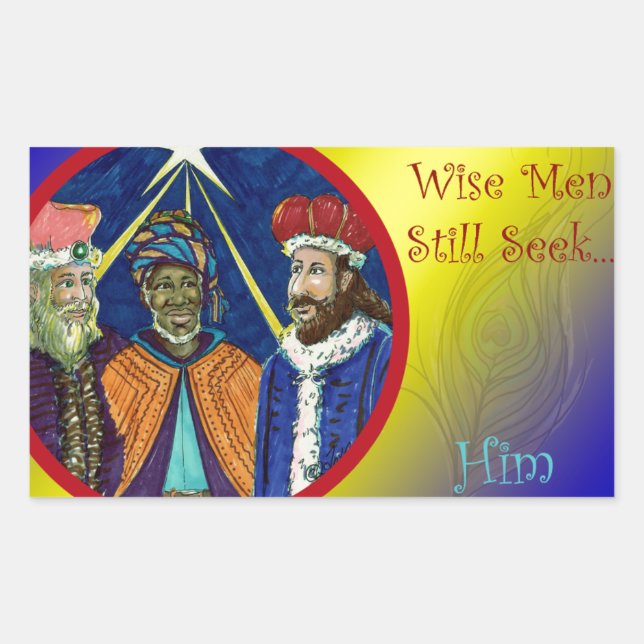 Wise Men Still Seek Him! Rectangular Sticker (Front)