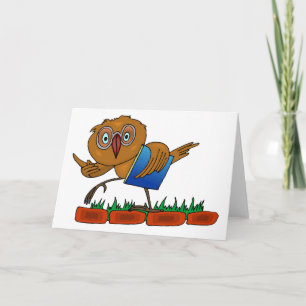 Wise Old Owl Greeting Card