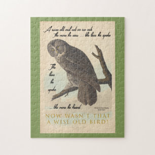 Wise Old Owl Jigsaw Puzzle