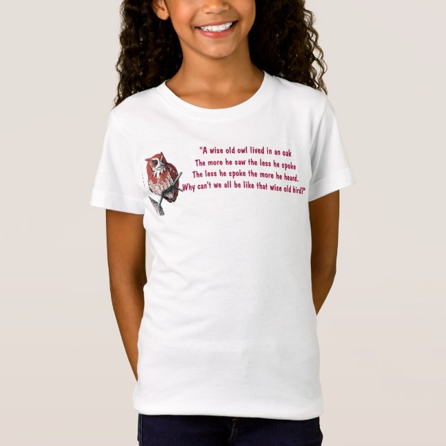 "Wise Old Owl" T-Shirt (Front)