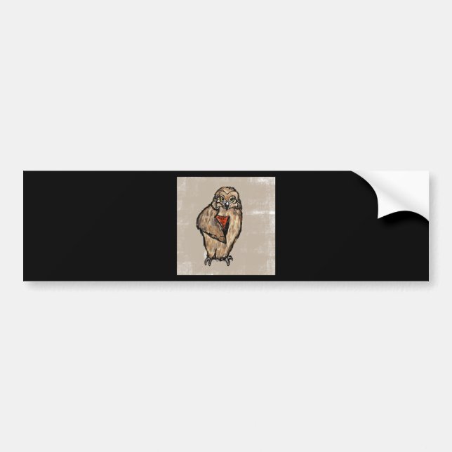 Wise Owl Bumper Sticker (Front)