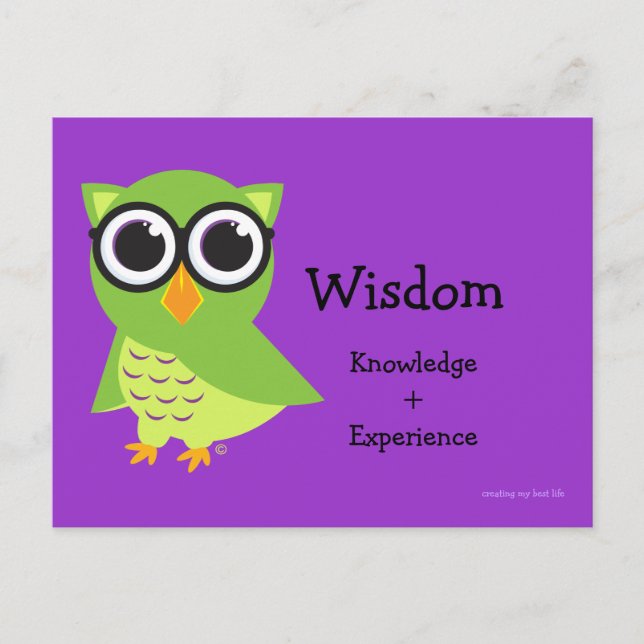 Wise Owl Card (Front)
