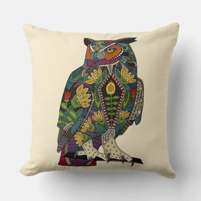 wise owl cushion (Front)